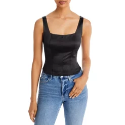 Best reviews of ⌛ AQUA Corset Tank - 100% Exclusive Black 🔔