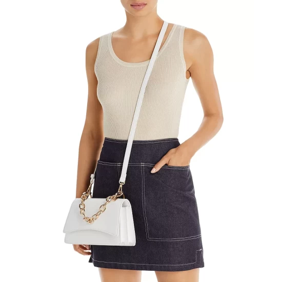 Wholesale ❤️ AQUA Chain Mini Crossbody - 100% Exclusive Orange/gold ⌛ 2 Wholesale ❤️ AQUA Chain Mini Crossbody - 100% Exclusive Orange/gold ⌛ - Image 2