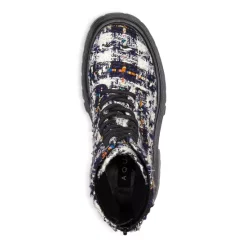 Best Pirce 🥰 AQUA Women's Sarge Platform Ankle Booties - 100% Exclusive Navy Tweed 🧨 -AQUA Elegant shop unnamed file 1036