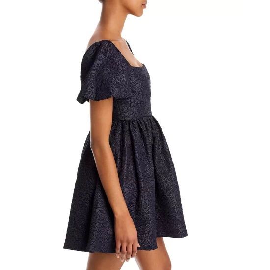 Best deal ๐งจ AQUA Floral Brocade Mini Dress - 100% Exclusive Navy ๐ 4 Best deal ๐งจ AQUA Floral Brocade Mini Dress - 100% Exclusive Navy ๐ - Image 4