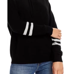 Flash Sale 🥰 AQUA Athletic Stripe Hoodie - 100% Exclusive Medium Gray/neon Pink ❤️ -AQUA Elegant shop unnamed file 1117