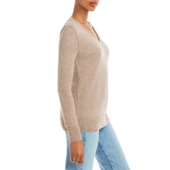 Top 10 🧨 AQUA V-Neck Cashmere Sweater - 100% Exclusive Hyacinth 🥰 -AQUA Elegant shop unnamed file 113