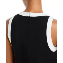 Best Sale ❤️ AQUA Contrast Trim Mini Dress - 100% Exclusive Black/white ✨ -AQUA Elegant shop unnamed file 1131