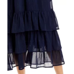 Brand new 🎁 AQUA Ruffled Floral Maxi Dress - 100% Exclusive Navy 🛒 -AQUA Elegant shop unnamed file 1136