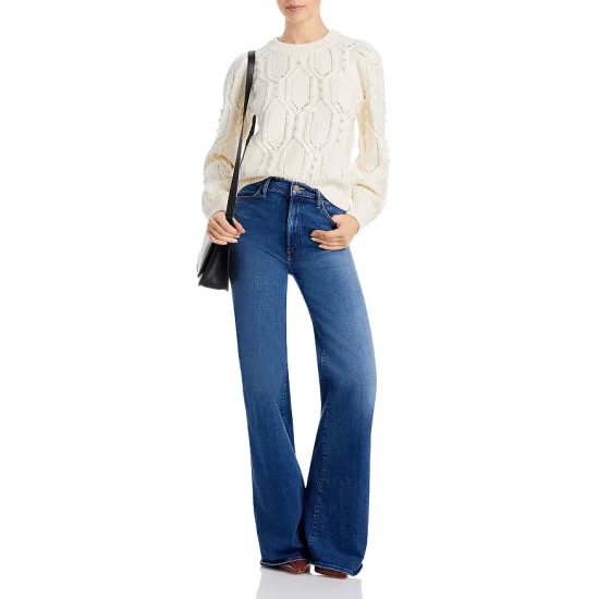 Flash Sale โ๏ธ AQUA Pearl Cable Knit Sweater- 100% Exclusive Ivory ๐ 2 Flash Sale โ๏ธ AQUA Pearl Cable Knit Sweater- 100% Exclusive Ivory ๐ - Image 2