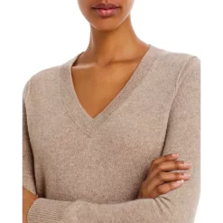 Top 10 🧨 AQUA V-Neck Cashmere Sweater - 100% Exclusive Hyacinth 🥰 -AQUA Elegant shop unnamed file 115