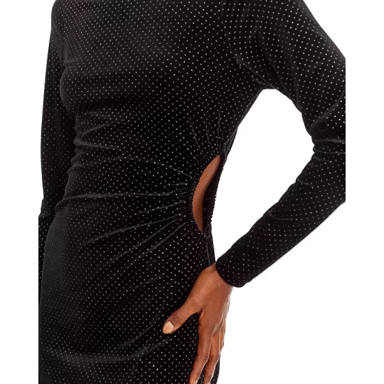 Wholesale โ๏ธ AQUA Velvet Cutout Maxi ๐ Dress - 100% Exclusive Black Velvet โญ 6 Wholesale โ๏ธ AQUA Velvet Cutout Maxi ๐ Dress - 100% Exclusive Black Velvet โญ - Image 6