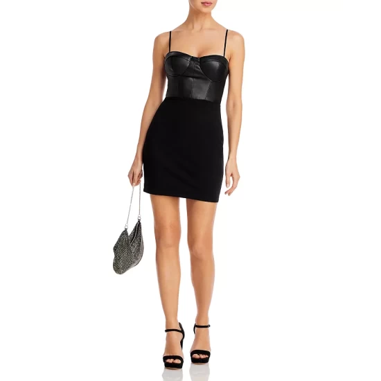 Wholesale ⌛ AQUA Corset Top Mini Dress - 100% Exclusive Black 🔔 2 Wholesale ⌛ AQUA Corset Top Mini Dress - 100% Exclusive Black 🔔 - Image 2