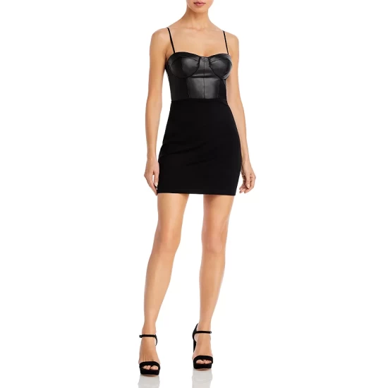 Wholesale ⌛ AQUA Corset Top Mini Dress - 100% Exclusive Black 🔔 5 Wholesale ⌛ AQUA Corset Top Mini Dress - 100% Exclusive Black 🔔 - Image 5