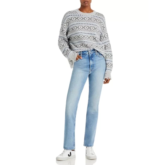 Cheapest 🔔 AQUA Distressed Geometric Cashmere Sweater - 100% Exclusive Light Gray Combo 🌟 3 Cheapest 🔔 AQUA Distressed Geometric Cashmere Sweater - 100% Exclusive Light Gray Combo 🌟 - Image 3