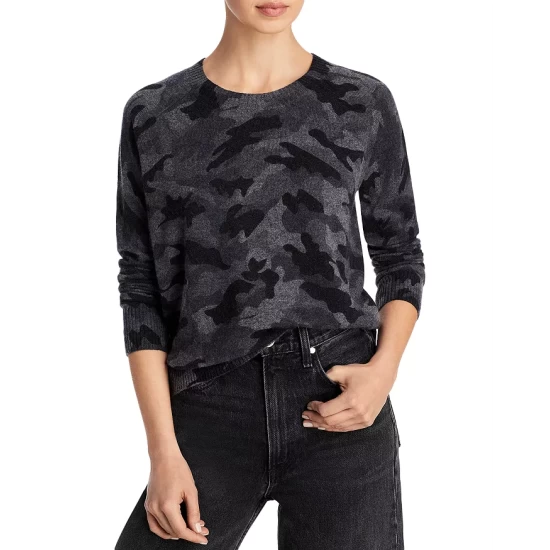 Wholesale ๐ AQUA Camo Crewneck Cashmere Sweater - 100% Exclusive Black Combo โ 1 Wholesale ๐ AQUA Camo Crewneck Cashmere Sweater - 100% Exclusive Black Combo โ