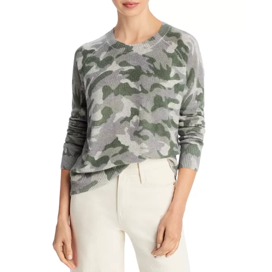 Wholesale ๐ AQUA Camo Crewneck Cashmere Sweater - 100% Exclusive Black Combo โ 9 Wholesale ๐ AQUA Camo Crewneck Cashmere Sweater - 100% Exclusive Black Combo โ - Image 9