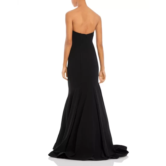 Coupon ⌛ AQUA Scuba Strapless Sweetheart Gown - 100% Exclusive Black 😉 2 Coupon ⌛ AQUA Scuba Strapless Sweetheart Gown - 100% Exclusive Black 😉 - Image 2