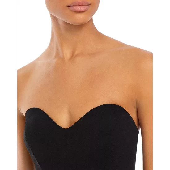 Coupon ⌛ AQUA Scuba Strapless Sweetheart Gown - 100% Exclusive Black 😉 3 Coupon ⌛ AQUA Scuba Strapless Sweetheart Gown - 100% Exclusive Black 😉 - Image 3