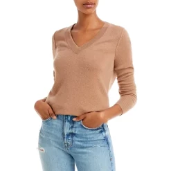 Top 10 🧨 AQUA V-Neck Cashmere Sweater - 100% Exclusive Hyacinth 🥰 -AQUA Elegant shop unnamed file 122
