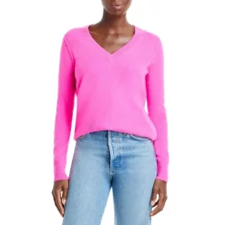 Top 10 🧨 AQUA V-Neck Cashmere Sweater - 100% Exclusive Hyacinth 🥰 -AQUA Elegant shop unnamed file 123