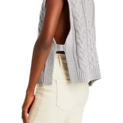 Outlet ✔️ AQUA Cable Knit Sweater Vest - 100% Exclusive Gray 🔥 11 Outlet ✔️ AQUA Cable Knit Sweater Vest - 100% Exclusive Gray 🔥 -AQUA Elegant shop unnamed file 1251