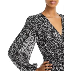 Cheap 👍 AQUA Floral Print Ruffled Mini Dress - 100% Exclusive Black/white ❤️ -AQUA Elegant shop unnamed file 1259