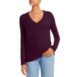 Top 10 🧨 AQUA V-Neck Cashmere Sweater - 100% Exclusive Hyacinth 🥰 -AQUA Elegant shop unnamed file 126