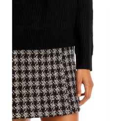 Best Pirce 🎁 AQUA Imitation Pearl Shoulder Crewneck Sweater - 100% Exclusive Black ⭐ -AQUA Elegant shop unnamed file 1281