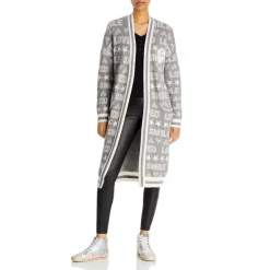Cheapest 🛒 AQUA Loved Smile Intarsia Duster Cardigan - 100% Exclusive Light Gray 😉