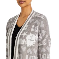 Cheapest 🛒 AQUA Loved Smile Intarsia Duster Cardigan - 100% Exclusive Light Gray 😉 -AQUA Elegant shop unnamed file 1301