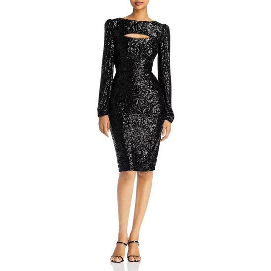 Deals 𧨠AQUA Sequined Keyhole Sheath π Dress - 100% Exclusive Black β¨ 2 Deals 𧨠AQUA Sequined Keyhole Sheath π Dress - 100% Exclusive Black β¨ - Image 2
