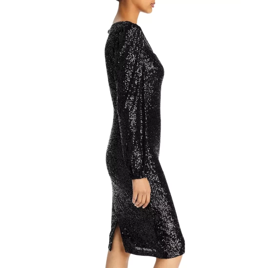 Deals 𧨠AQUA Sequined Keyhole Sheath π Dress - 100% Exclusive Black β¨ 6 Deals 𧨠AQUA Sequined Keyhole Sheath π Dress - 100% Exclusive Black β¨ - Image 6