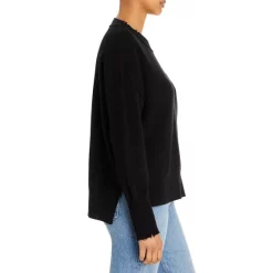 New 😍 AQUA Distressed Cashmere Sweater - 100% Exclusive Blue Ice ❤️ -AQUA Elegant shop unnamed file 1328