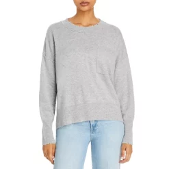 New 😍 AQUA Distressed Cashmere Sweater - 100% Exclusive Blue Ice ❤️ -AQUA Elegant shop unnamed file 1332