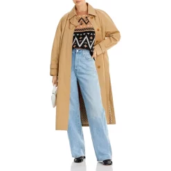 Best Pirce 🌟 AQUA Ladies Knit Fairisle Sweater - 100% Exclusive Camel 🛒 -AQUA Elegant shop unnamed file 1343