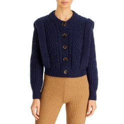 Flash Sale 💯 AQUA Novelty Stitch Cardigan - 100% Exclusive Navy ⌛