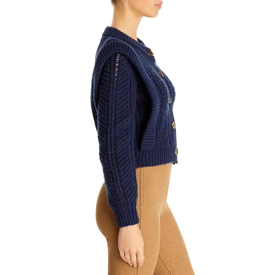 Flash Sale 💯 AQUA Novelty Stitch Cardigan - 100% Exclusive Navy ⌛ 4 Flash Sale 💯 AQUA Novelty Stitch Cardigan - 100% Exclusive Navy ⌛ - Image 4