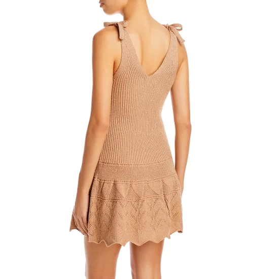 Cheap ๐ AQUA Sparkle Knit Tie Shoulder Dress - 100% Exclusive Gold Metal ๐ 3 Cheap ๐ AQUA Sparkle Knit Tie Shoulder Dress - 100% Exclusive Gold Metal ๐ - Image 3