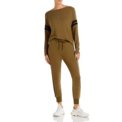 Hot Sale 🔥 AQUA Side Stripe Knit Sweatpants - 100% Exclusive Sage/black 😉