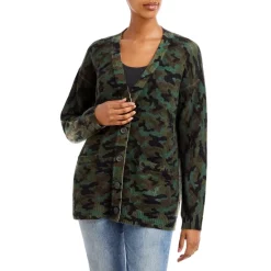 Buy 🔥 AQUA Oversized Camo Cashmere Cardigan - 100% Exclusive Camo Green ⌛