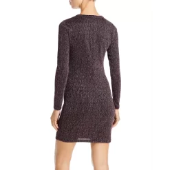 Cheap 🌟 AQUA Twisted Metallic Mini Dress - 100% Exclusive Black Rose 🛒 -AQUA Elegant shop unnamed file 1433