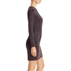 Cheap 🌟 AQUA Twisted Metallic Mini Dress - 100% Exclusive Black Rose 🛒 -AQUA Elegant shop unnamed file 1434