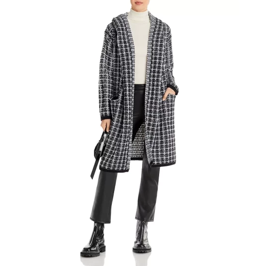 Cheapest 🔥 AQUA Plaid Coatigan - 100% Exclusive Black 🎁 2 Cheapest 🔥 AQUA Plaid Coatigan - 100% Exclusive Black 🎁 - Image 2