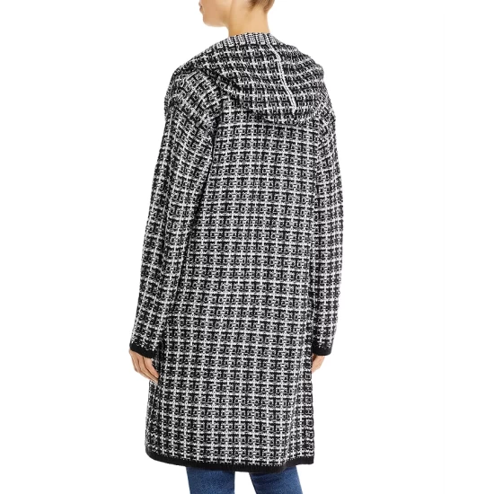 Cheapest 🔥 AQUA Plaid Coatigan - 100% Exclusive Black 🎁 3 Cheapest 🔥 AQUA Plaid Coatigan - 100% Exclusive Black 🎁 - Image 3