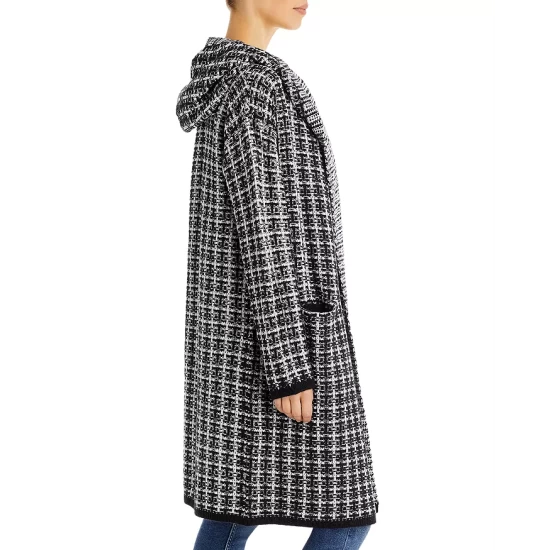 Cheapest 🔥 AQUA Plaid Coatigan - 100% Exclusive Black 🎁 4 Cheapest 🔥 AQUA Plaid Coatigan - 100% Exclusive Black 🎁 - Image 4