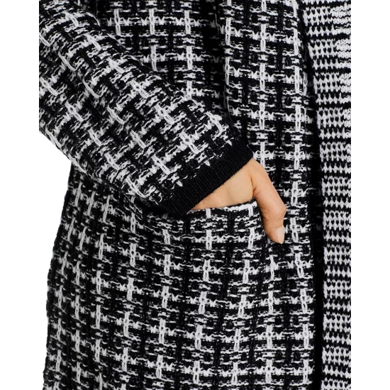 Cheapest 🔥 AQUA Plaid Coatigan - 100% Exclusive Black 🎁 6 Cheapest 🔥 AQUA Plaid Coatigan - 100% Exclusive Black 🎁 - Image 6