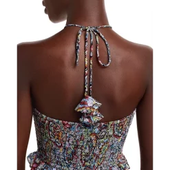 Buy 😀 AQUA Paisley Smocked Halter Midi ✨ Dress - 100% Exclusive Rust Multi ❤️ -AQUA Elegant shop unnamed file 1458