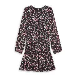 Top 10 ⌛ AQUA 🧨 Girls' Smocked Speckle Dress, Little Kid, Big Kid - 100% Exclusive Navy 🎁 -AQUA Elegant shop unnamed file 1485