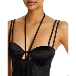 Hot Sale 👏 AQUA Halter Bustier Top - 100% Exclusive Black ⭐ -AQUA Elegant shop unnamed file 1495