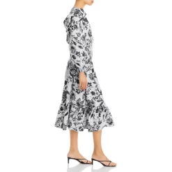 Best deal ✔️ AQUA Smocked Floral Print Midi ✨ Dress - 100% Exclusive Blue Multi 👏 -AQUA Elegant shop unnamed file 1520