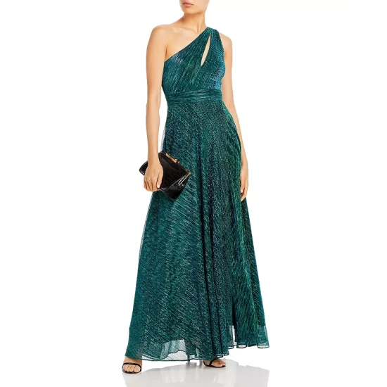 Top 10 ❤️ AQUA One Shoulder Crinkled Metallic Gown - 100% Exclusive Jade 😉 3 Top 10 ❤️ AQUA One Shoulder Crinkled Metallic Gown - 100% Exclusive Jade 😉 - Image 3