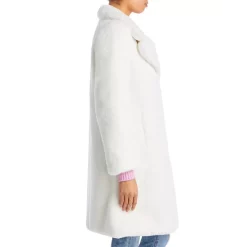 Coupon 🌟 AQUA Faux-Fur Coat With Wide Lapels- 100% Exclusive Ivory 🌟 -AQUA Elegant shop unnamed file 1533