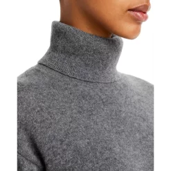 Top 10 🔥 AQUA Turtleneck Cashmere Dress - 100% Exclusive Medium Gray 🧨 -AQUA Elegant shop unnamed file 1544