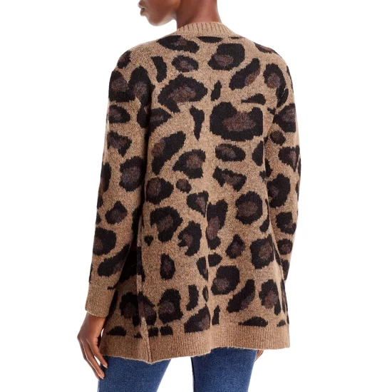 Budget โจ AQUA Animal Print Open Cardigan - 100% Exclusive Bark ๐ 3 Budget โจ AQUA Animal Print Open Cardigan - 100% Exclusive Bark ๐ - Image 3